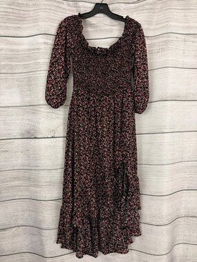 Chelsea 28 Off The Shoulder Midi High Low Dress Size L